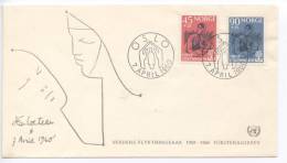 Norway FDC World Refugee Year 7-4-1960 Unaddressed - Refugiados