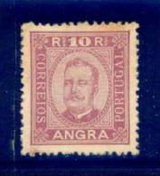 ! ! Angra - 1892 D. Carlos 10 R - Af. 02 - MH - Angra