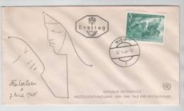 Austria FDC World Refugee Year 7-4-1960 With Cachet - Refugees