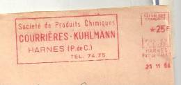 Produit, Chimie, Courrières, Harnes - EMA Secap N - Enveloppe Entière  (K096) - Chimie