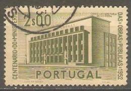 PORTUGAL - 1952,  1.º Centenário Do Ministério Das Obras Públicas.  2$00    (o)   MUNDIFIL  Nº 757 - Gebruikt