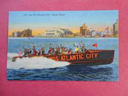 - New Jersey > Atlantic City  Miss Atlantic Boat   1956 Cancel Linen - -ref  778 - Atlantic City