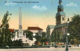 ALLEMAGNE - WORMS -  LUDWIGSPLATZ UND MARTINSKIRCHE - Worms