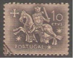 PORTUGAL - 1953,  Selo De Autoridade Do Rei D. Dinis.  10 C.   (o)   MUNDIFIL  Nº 764 - Gebruikt