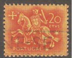 PORTUGAL - 1953,  Selo De Autoridade Do Rei D. Dinis.  20 C.   (o)   MUNDIFIL  Nº 765 - Gebruikt