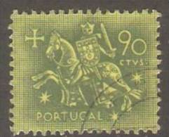 PORTUGAL - 1953,  Selo De Autoridade Do Rei D. Dinis.  90 C.   (o)   MUNDIFIL  Nº 767 - Gebruikt