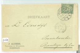 HANDGESCHREVEN BRIEFKAART Uit 1913 * Van WASSENAAR Naar BIEZELINGE  (7069) - Storia Postale