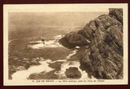 Cpa Du  56  Ile De Groix La Côte Sauvage Près Du Trou De L' Enfer     GUE1 - Groix