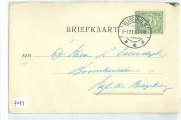 HANDGESCHREVEN BRIEFKAART Uit 1913 NVPH 55 Van VLISSINGEN Naar KAPELLE Bij BIEZELINGE (7074) - Lettres & Documents