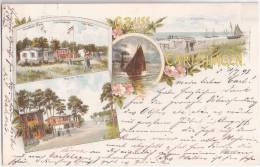 Gruss Aus Carlshagen Usedom Karlshagen Color Litho Villa Waldheim Marie + Mining 31.7.1898 Gelaufen - Usedom