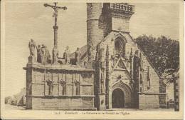 CONFORT - Le Calvaire Et Le Portail De L´Eglise - - Confort-Meilars