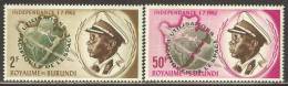 Burundi 1963 Mi# 51-52 ** MNH - Conquest And Peaceful Use Of Outer Space (overprinted) - Nuovi
