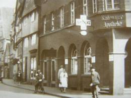 HERFORD - Radewigerstrasse -Radewiger Apotheke Pharmacy - Street Scene RPPC    D91010 - Herford