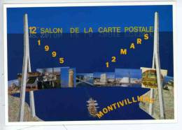 Montivilliers - 12è Salon Cartophile 1995 - Dessin JP. Alinand - Inauguration Pont Normandie Multivues Le Havre Honfleur - Montivilliers