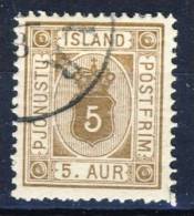 #C1698. Iceland 1878. Officials. Michel 4A. Cancelled(o) - Servizio