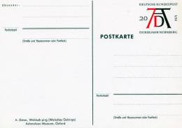 Allemagne Entiers Postaux Dürer - Postcards - Mint