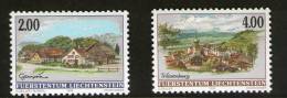 LIECHTENSTEIN 1998 COURANTS-VILLAGES  YVERT N°  NEUF MNH** - Unused Stamps