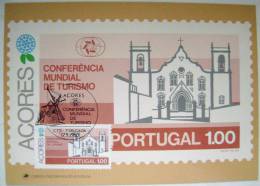 1980 AZORES ACORES PORTUGAL WORLD TOURISM CONFERENCE MAXIMUM CARD 2 - Cartes-maximum (CM)