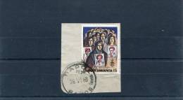 Greece- "Cypriot Disappearances" 15dr. Stamp On Fragment With Bilingual "PAROS (Cyclades)" [28.6.1983] X Type Postmark - Affrancature Meccaniche Rosse (EMA)