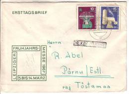 GOOD DDR Postal Cover To ESTONIA 1967 - Good Stamped: Space - Lettres & Documents