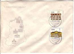 GOOD DDR Postal Cover 1967 - Good Stamped: City Halls - Storia Postale