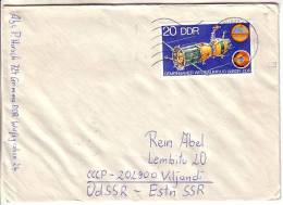 GOOD DDR Postal Cover To ESTONIA 1978 - Good Stamped: Space - Briefe U. Dokumente