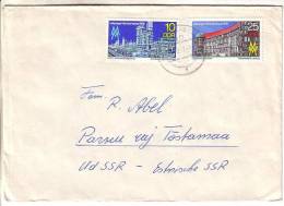 GOOD DDR Postal Cover To ESTONIA 1977 - Good Stamped: Leipziger Messe - Cartas & Documentos