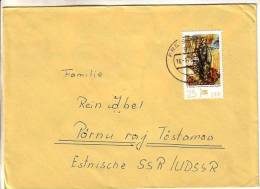 GOOD DDR Postal Cover To ESTONIA 1978 - Good Stamped: Art - Briefe U. Dokumente