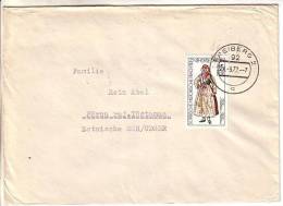 GOOD DDR Postal Cover To ESTONIA 1977 - Good Stamped: National Costume - Storia Postale