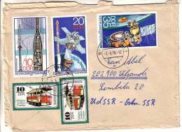 GOOD DDR Postal Cover To ESTONIA 1978 - Good Stamped: Tramway ; Space - Covers & Documents