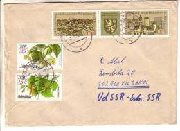 GOOD DDR Postal Cover To ESTONIA 1978 - Good Stamped: Stamps Exhibition ; Flora - Brieven En Documenten