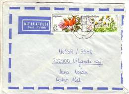 GOOD DDR Postal Cover To ESTONIA 1978 - Good Stamped: Flowers - Storia Postale