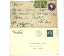 ETATS-UNIS – Oblit. Diverses (N° Yvert)* Lot De 10 Enveloppes – Affrts. Divers * HOLYOKE  DEC.21-1936/229 &n - Postal History