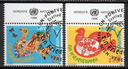 Nations Unies (Vienne) - 1996 - Yvert N° 236 & 237  - Plaidoyer Pour La Paix - Oblitérés