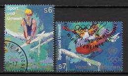 Nations Unies (Vienne) - 1996 - Yvert N° 234 & 235  - Sport Et Environnement - Usados