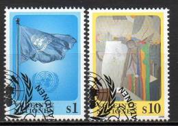 Nations Unies (Vienne) - 1996 - Yvert N° 223 & 224  - Série Courante - Usati