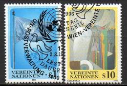 Nations Unies (Vienne) - 1996 - Yvert N° 223 & 224  - Série Courante - Usati