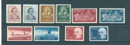 Norvège: 450/ 459 ** - Unused Stamps