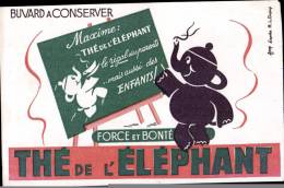BUVARD PUBLICITAIRE " THE DE L'ELEPHANT - Coffee & Tea