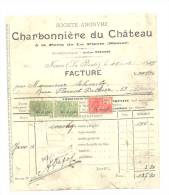 NAMUR - Facture De La SA Charbonière Du Château 1915 - 1900 – 1949