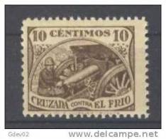 CCF7-LM16TBE.España.Spain. BENEFICENCIA.CRUZADA   CONTRA EL FRIO. 1936. (Galvez 7**) Sin Charnela .MUY BONITOS.RAROS - Charity