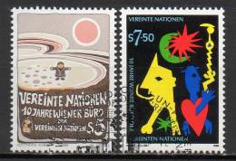 Nations Unies (Vienne) - 1989 - Yvert N° 94 & 95 - Oblitérés