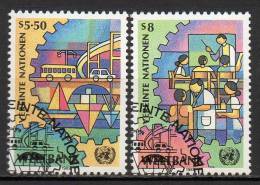 Nations Unies (Vienne) - 1989 - Yvert N° 89 & 90 - Oblitérés