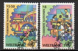 Nations Unies (Vienne) - 1989 - Yvert N° 89 & 90 - Used Stamps