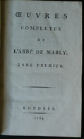 œuvres Complètes De L'Abbé De Mably - 1701-1800