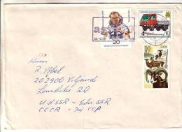 GOOD DDR Postal Cover To ESTONIA 1979 - Good Stamped: Animals ; Car ; Space - Covers & Documents