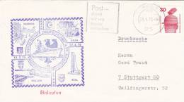 Marine Schiffspost Schulschiff "Deutschland", 45.AAR, Einlaufen, PostStempel: Kiel 24.4.1975 - Maritime