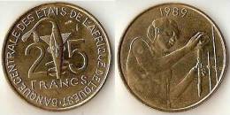 West African States  25 Francs 1989 - Other - Africa