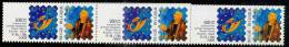 R 99 Belgica 2001 Bande De 5 Avec N° - Coil Stamps