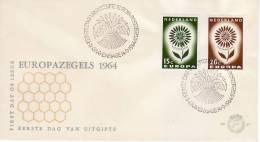 1964 - OLANDA - FDC EUROPA CEPT VEDI+++++ - 1964